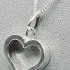 Open Heart Pendant & Chain