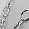 Hammered Open Link Necklace
