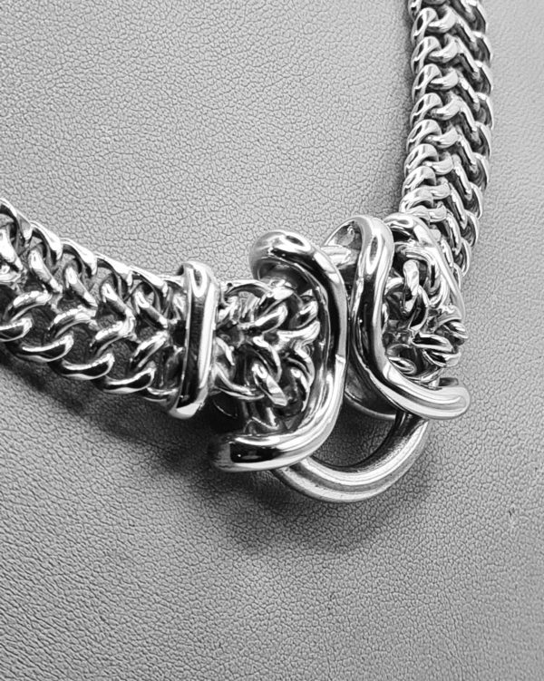 Interwoven Double Buckle Necklace