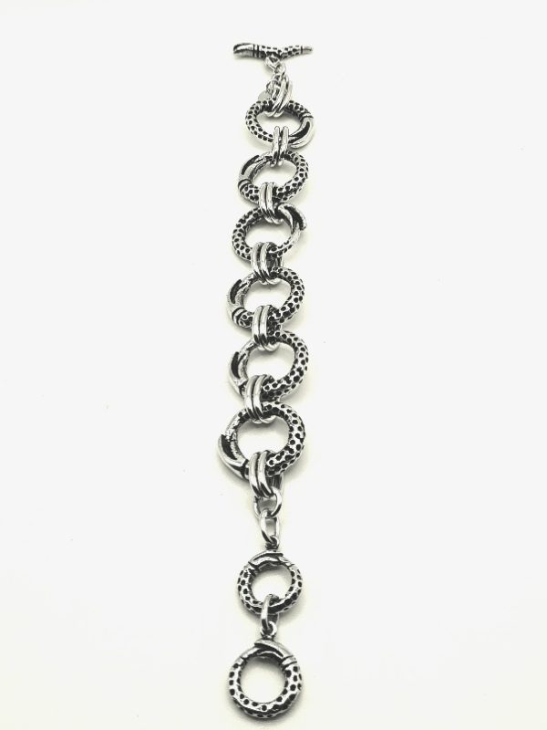 Connected Ring Snake Bracelet