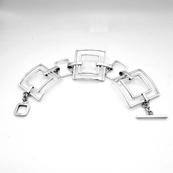 Open Square Link Bracelet