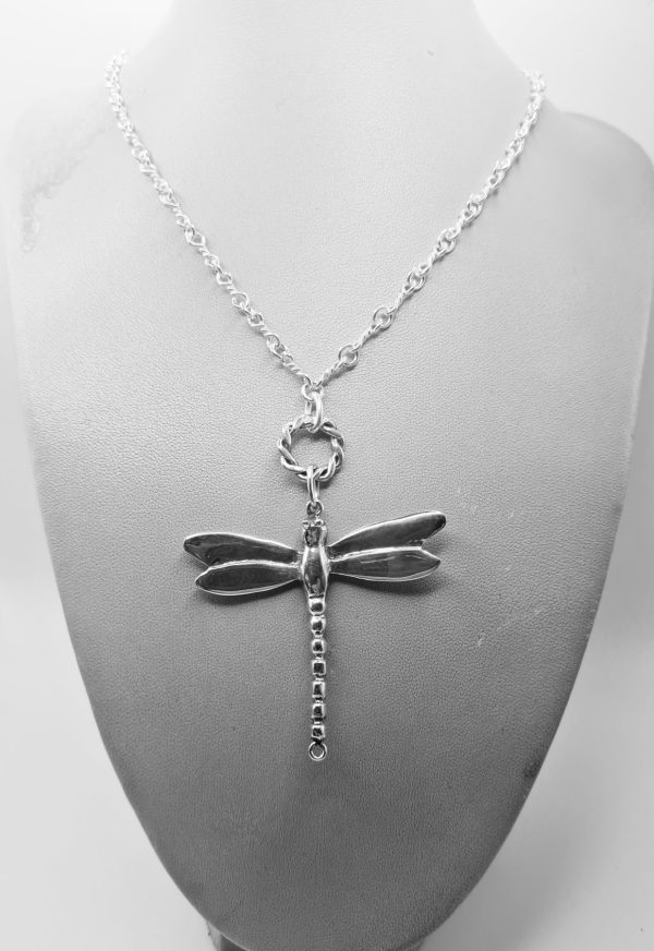 Dragonfly and Twisted Bale Necklace