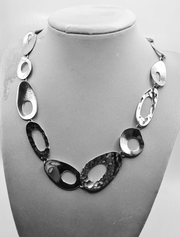 Irregular Oval Cut Out Necklace
