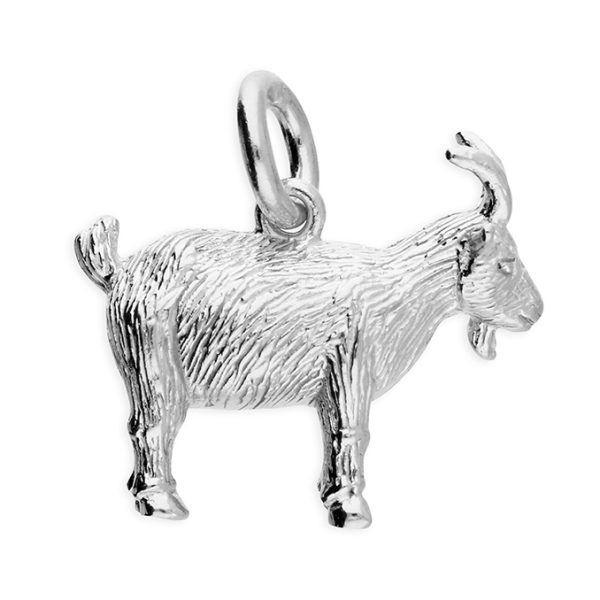 Sterling Silver Goat Pendant & Chain