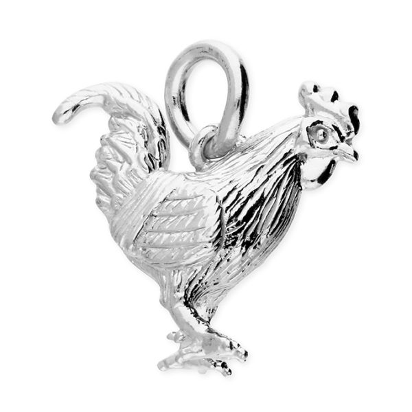 Sterling Silver Rooster Pendant & Chain