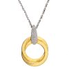 Gold Plated Double Loop Pendant