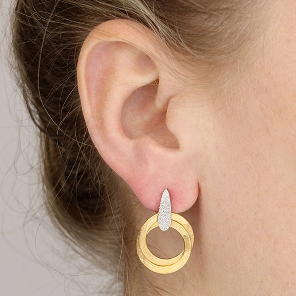 Gold Plated Double Loop Earrings