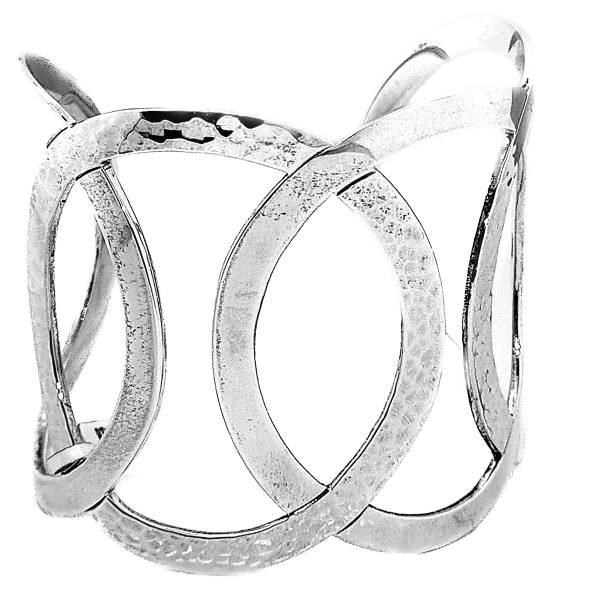 Wide Cuff with Open Rings
