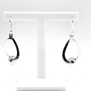 Heavy Open Drop & Ball Earring