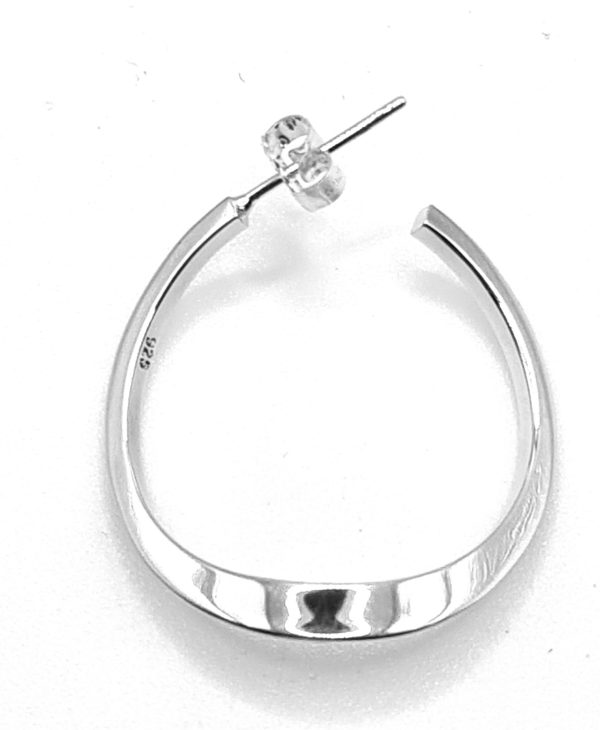 Square Cut Wave Hoop