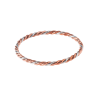 Copper and Silver Barley Twist Bangle