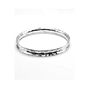 Concave Hammered  Bangle