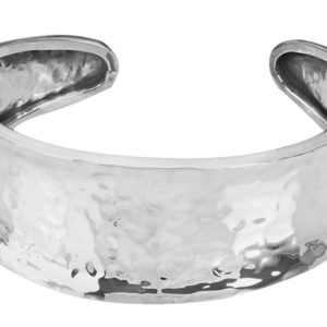 Wide Hammered Cuff