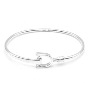 Silver Stirrup Bangle