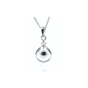 ZP009 Silver Open Wire Atom Pendant Only
