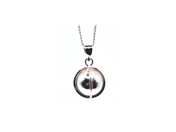 Copper & Silver Orb Pendant ONLY