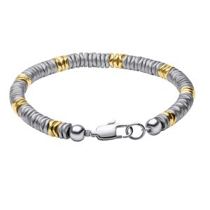 Stainless Steel Bracelet with Hematite