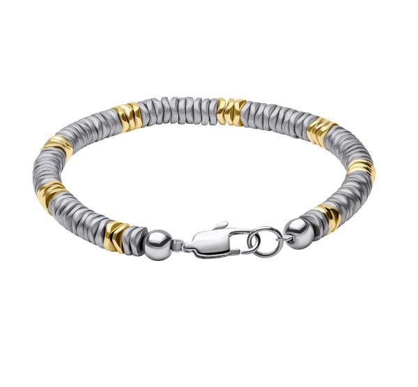 Stainless Steel Bracelet with Hematite