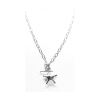 Hammered  Star Drop Necklace