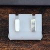 Micro Polished Oblong Stud