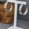 Wide Fluted Edged Polished Hoop