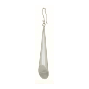 Long Polished Bevel End Earrings