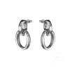 Chunky Open Oval Link Stud Earring