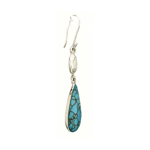 Recon Turquoise Teardrop Earrings