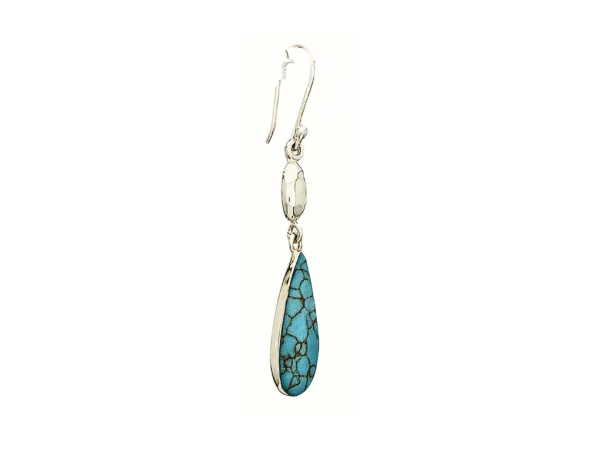 Recon Turquoise Teardrop Earrings