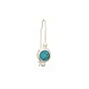 Recon Turquoise Button Earrings