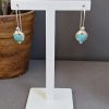 Recon Turquoise Button Earrings