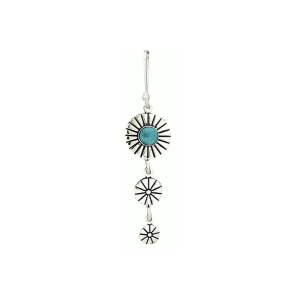 Recon Turquoise Flower Earrings