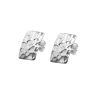Hammered Rectangle Stud Earring
