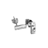 ZE0082 Micro Hammered Oblong Stud