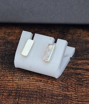 Micro Polished Oblong Stud
