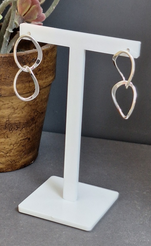 Double Open Oval  Ring Hoops