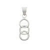 ZP0935 Triple Ring Pendant & Chain