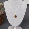 Sterling Silver Amber Quatrefoil Pendant