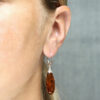 Sterling Silver Baltic Amber Earrings