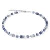 Coeur De Lion Geo Blue Cube Necklace