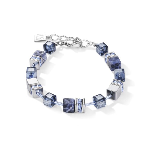Coeur De Lion Geo Blue Cube Bracelet