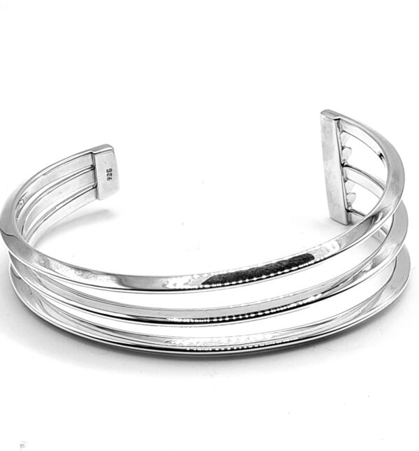 Triple Bar Asymmetric Bangle