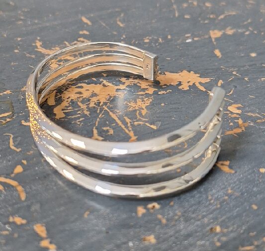 Triple Bar Asymmetric Bangle