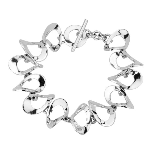 Heavy Oval Wave Bracelet