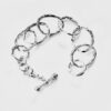 Hammered Oval Link Bracelet