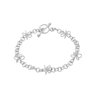 Open Wire Flower Bracelet