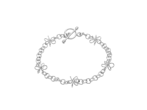 Open Wire Flower Bracelet