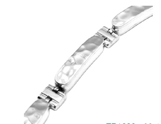 Hammered Oblong Link Bracelet