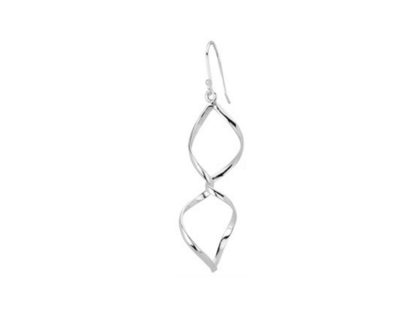 Open Helix Drop Earrings