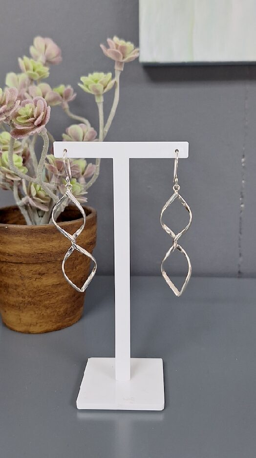 Open Helix Drop Earrings